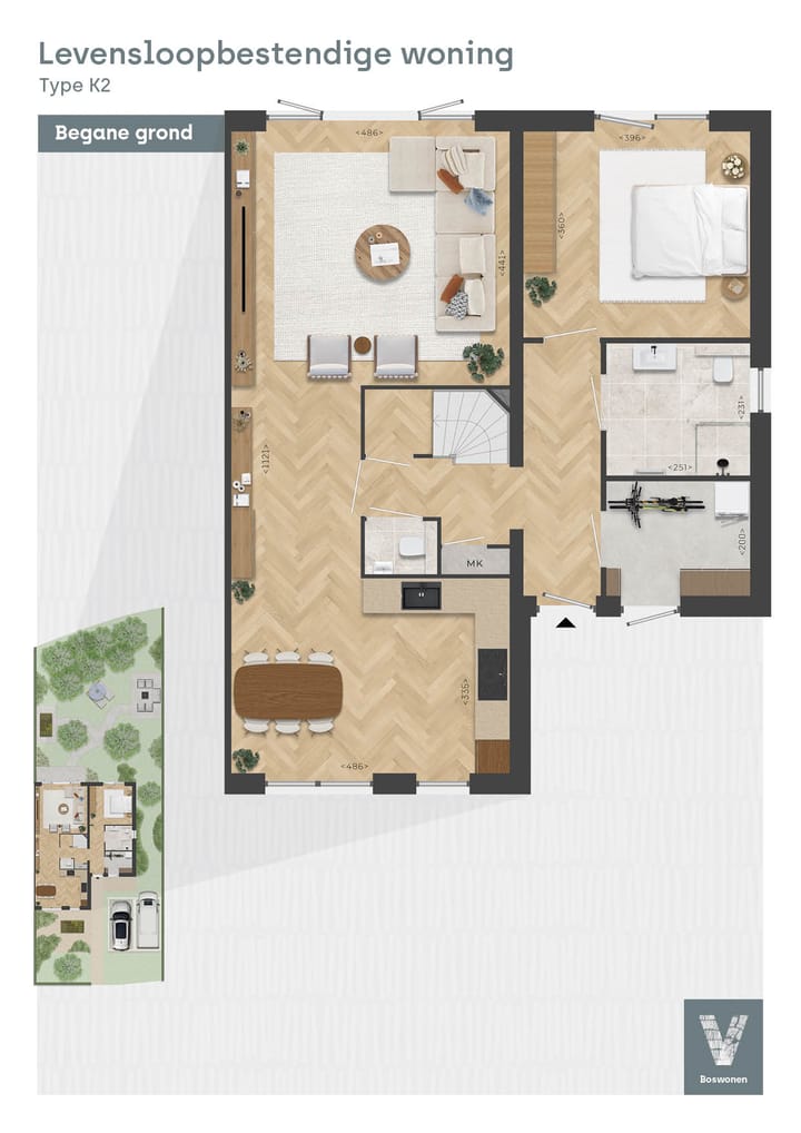 Foto 2 van Levensloopbestendige woning, type K2, Bosra (Bouwnr. A.16)