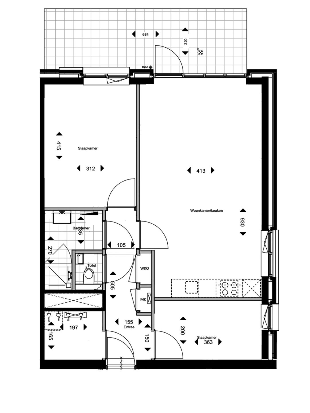 Foto 7 van 3-kamer appartement type B2 #003 (Bouwnr. 3)