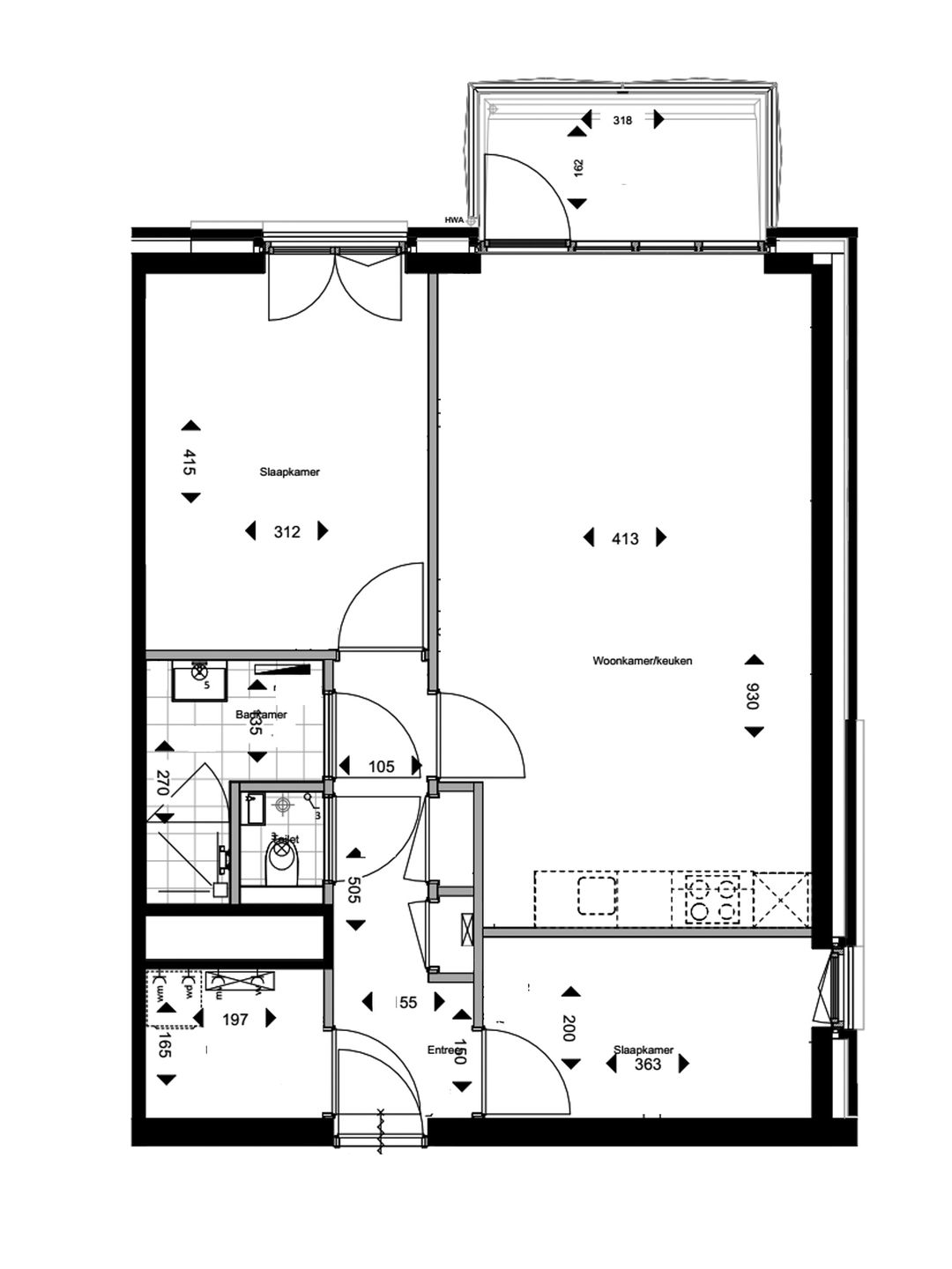 Foto 7 van 3-kamer appartement type B2 #015 (Bouwnr. 15)