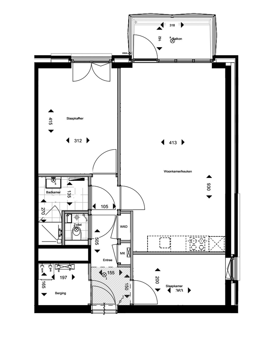 Foto 7 van 3-kamer appartement type B2 #009 (Bouwnr. 9)