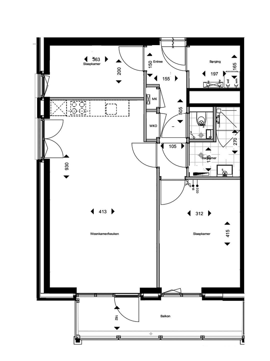 Foto 7 van 3-kamer appartement type B4 #016 (Bouwnr. 16)