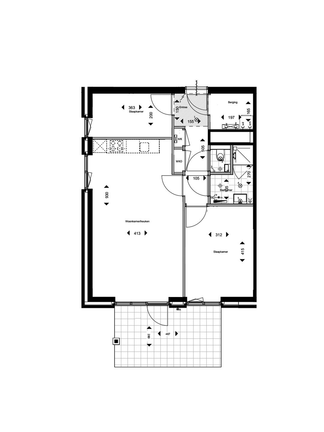 Photo 7 of 3-kamer appartement type B4 #010 (Bouwnr. 10)