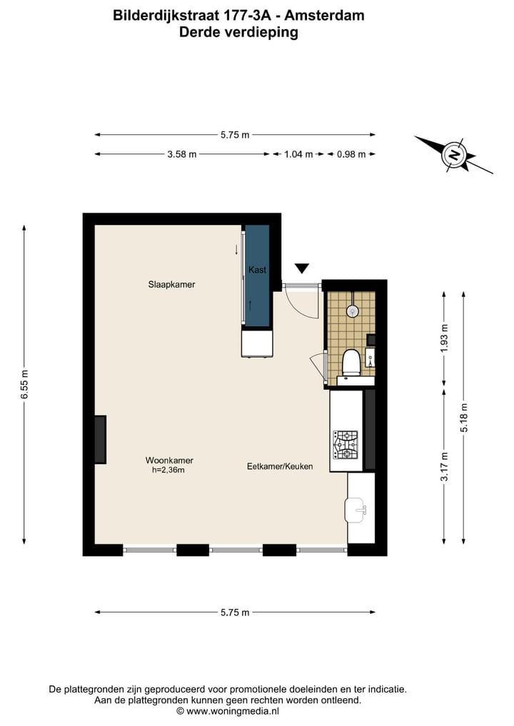 Foto 20 van Bilderdijkstraat 177-3A