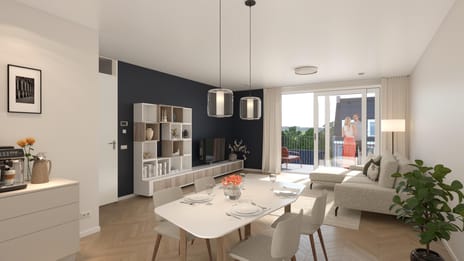 Foto van Ruim tussen appartement type 2 Portiekflat