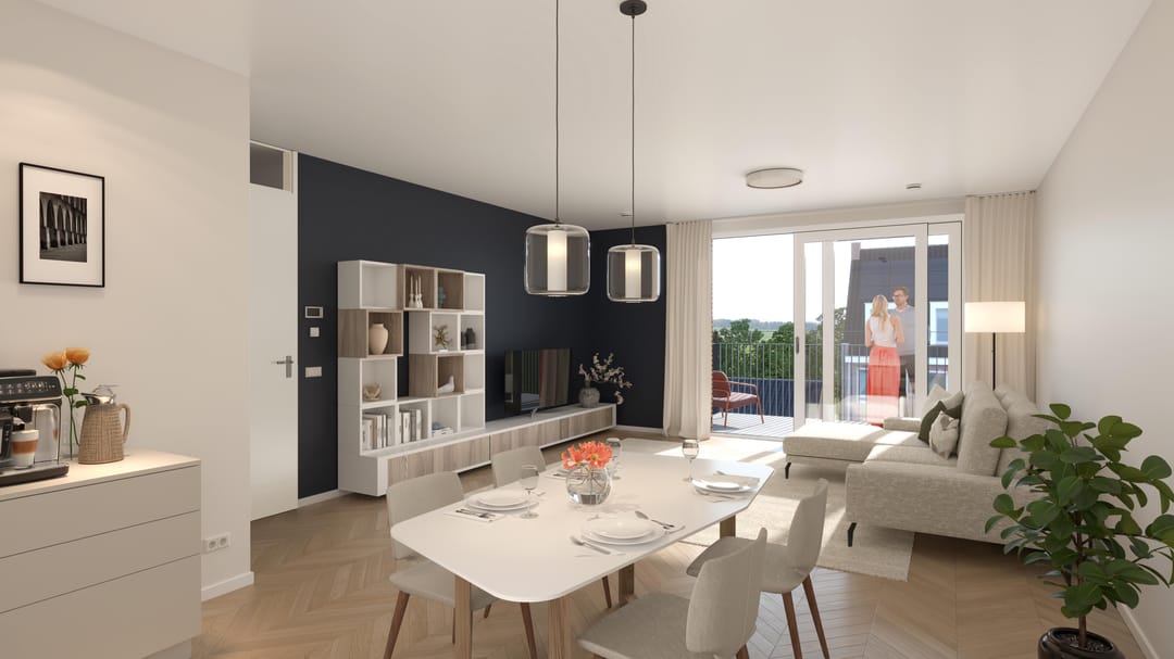 Foto 1 van Ruim tussen appartement type 2 (Bouwnr. A15)