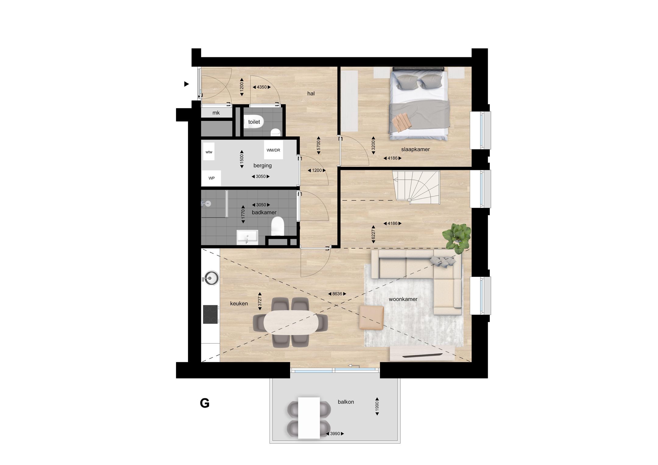 Foto 3 van Penthouse type 2 (Bouwnr. A29)