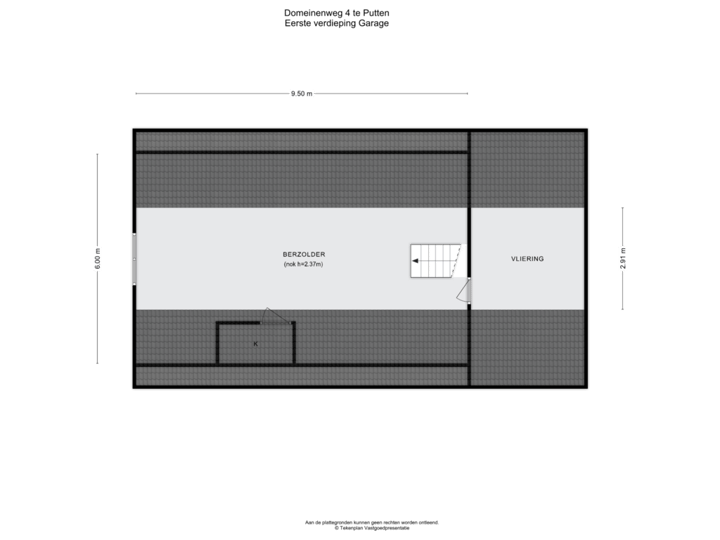Eerste verdieping Garage/Berging