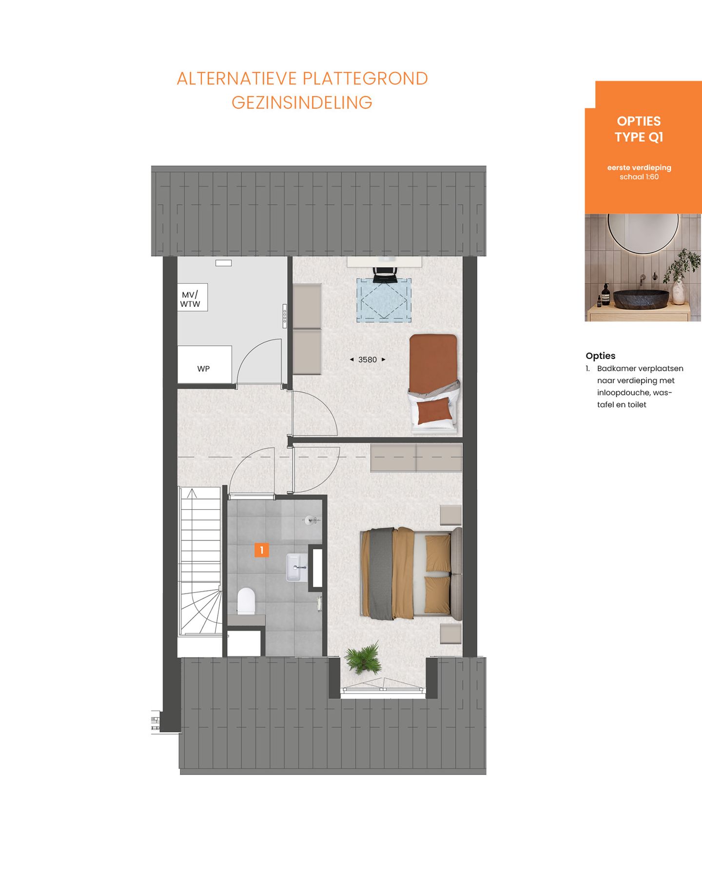 Foto 5 van Levensloopbestendige tussenwoning type P | (Bouwnr. 137)