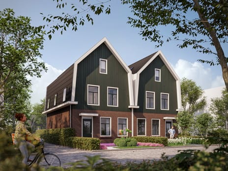 Foto van Twee-onder-één-kap Zuideinde 2-onder-1-kapwoning