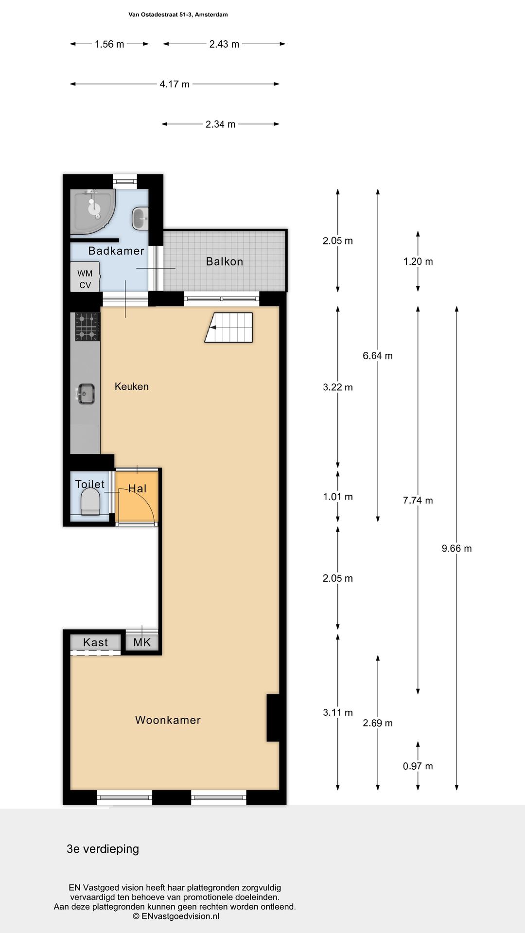 Foto 32 van Van Ostadestraat 51-3