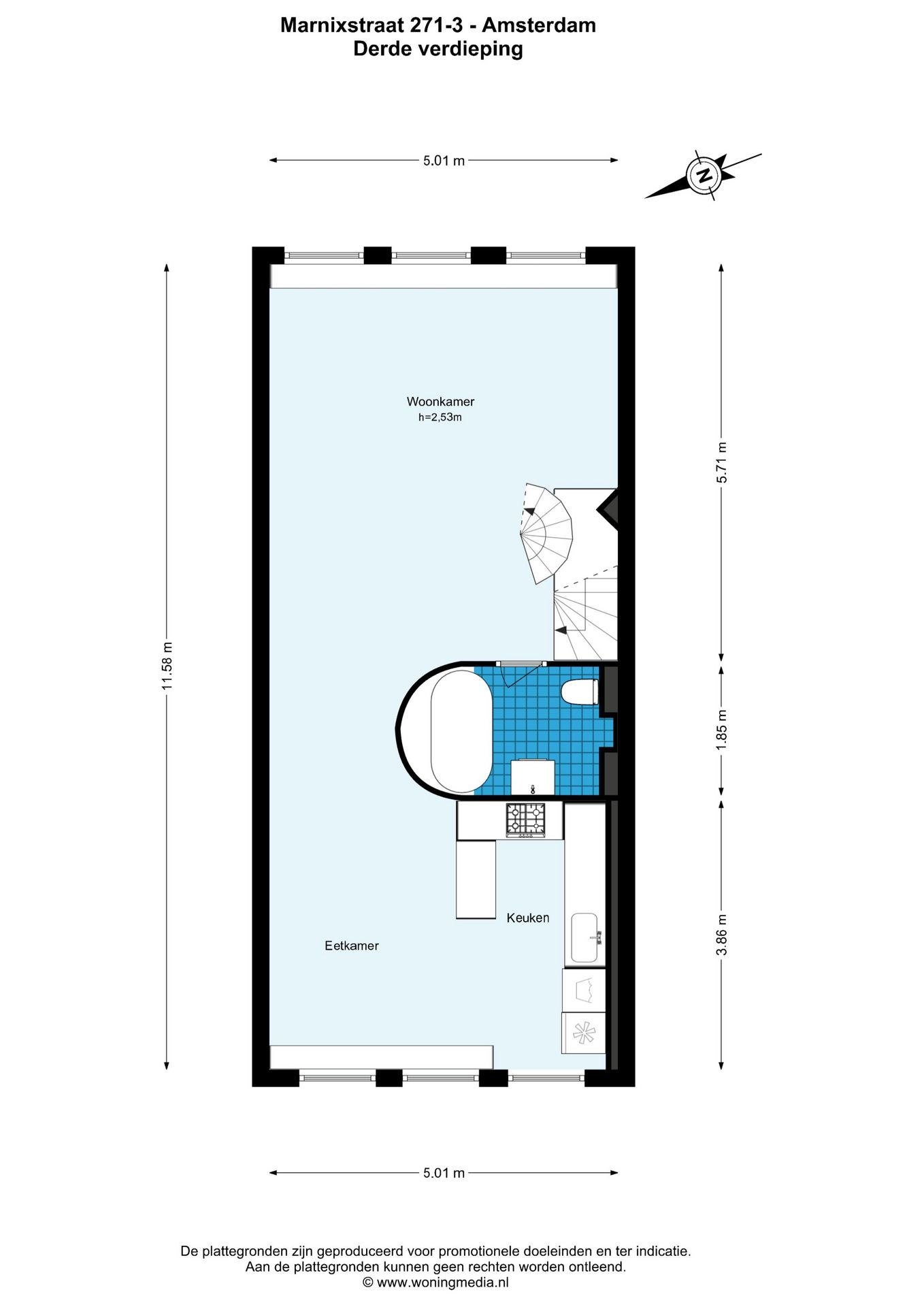 Foto 34 van Marnixstraat 271-3