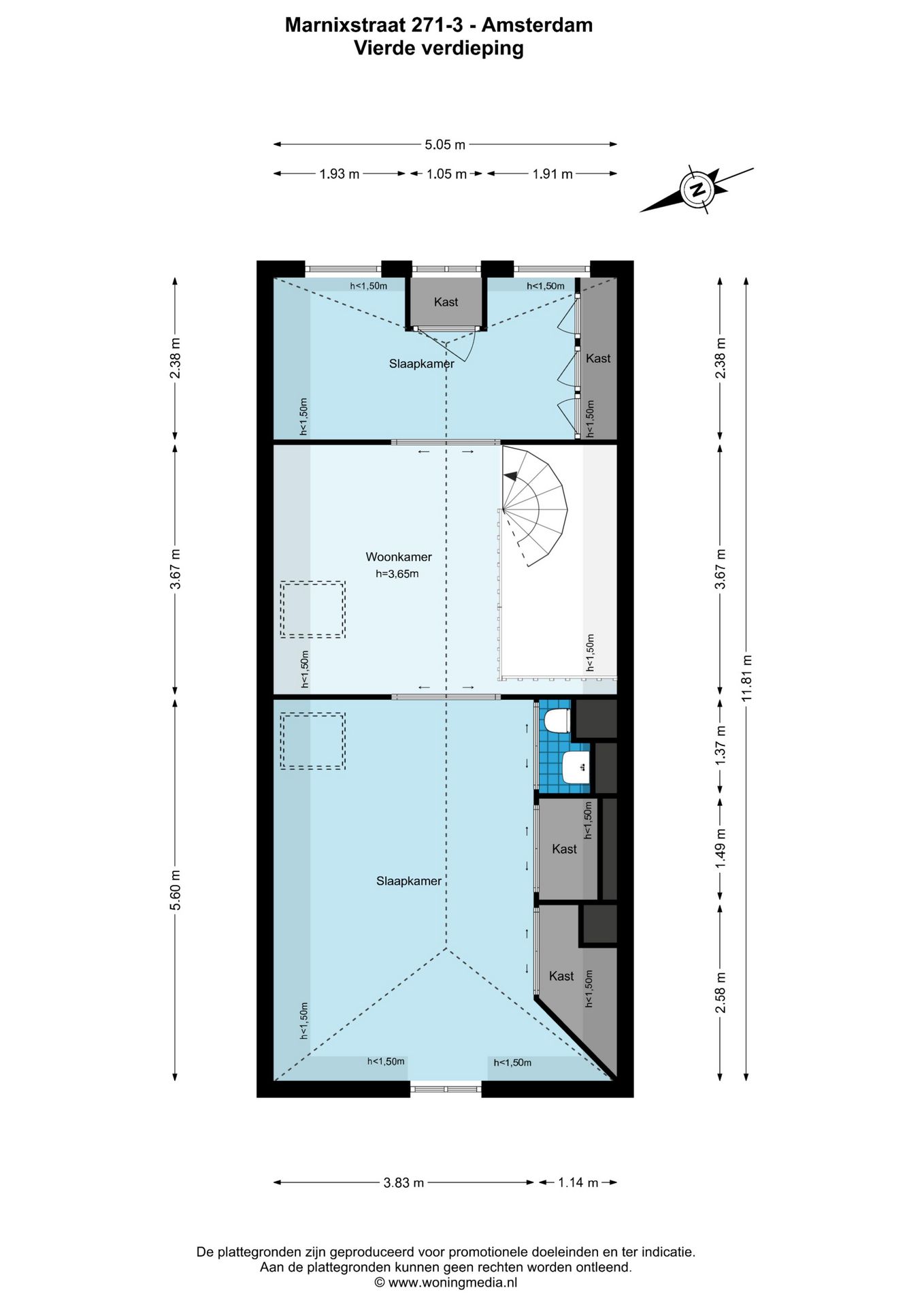 Foto 35 van Marnixstraat 271-3