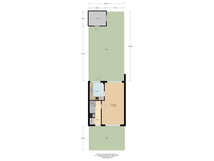 Begane grond met tuin