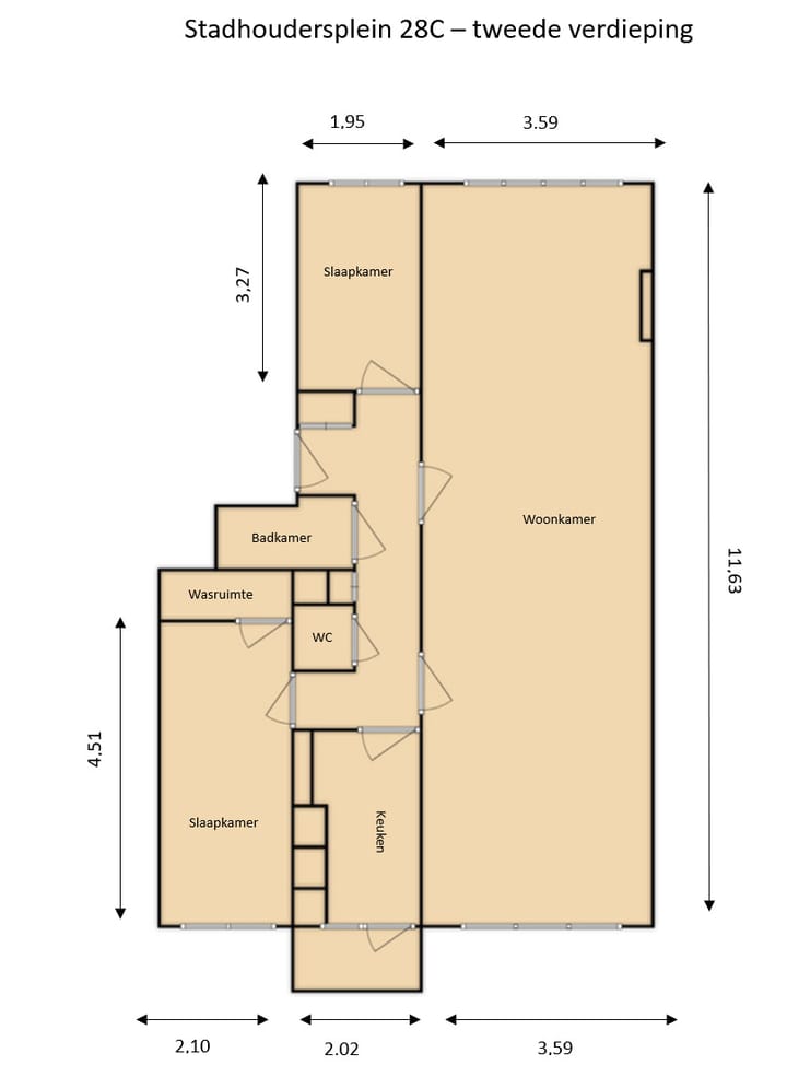 Foto 18 van Stadhoudersplein 28-C