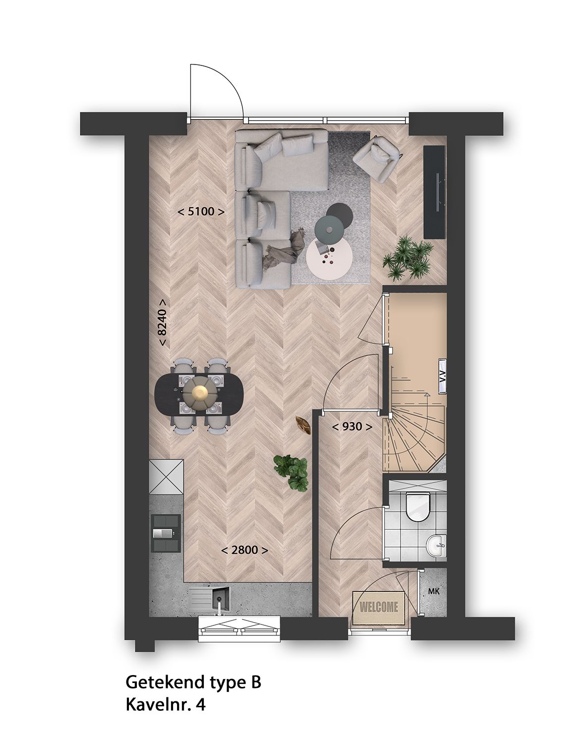 Photo 3 of Rij- en hoekwoningen (Bouwnr. 2)