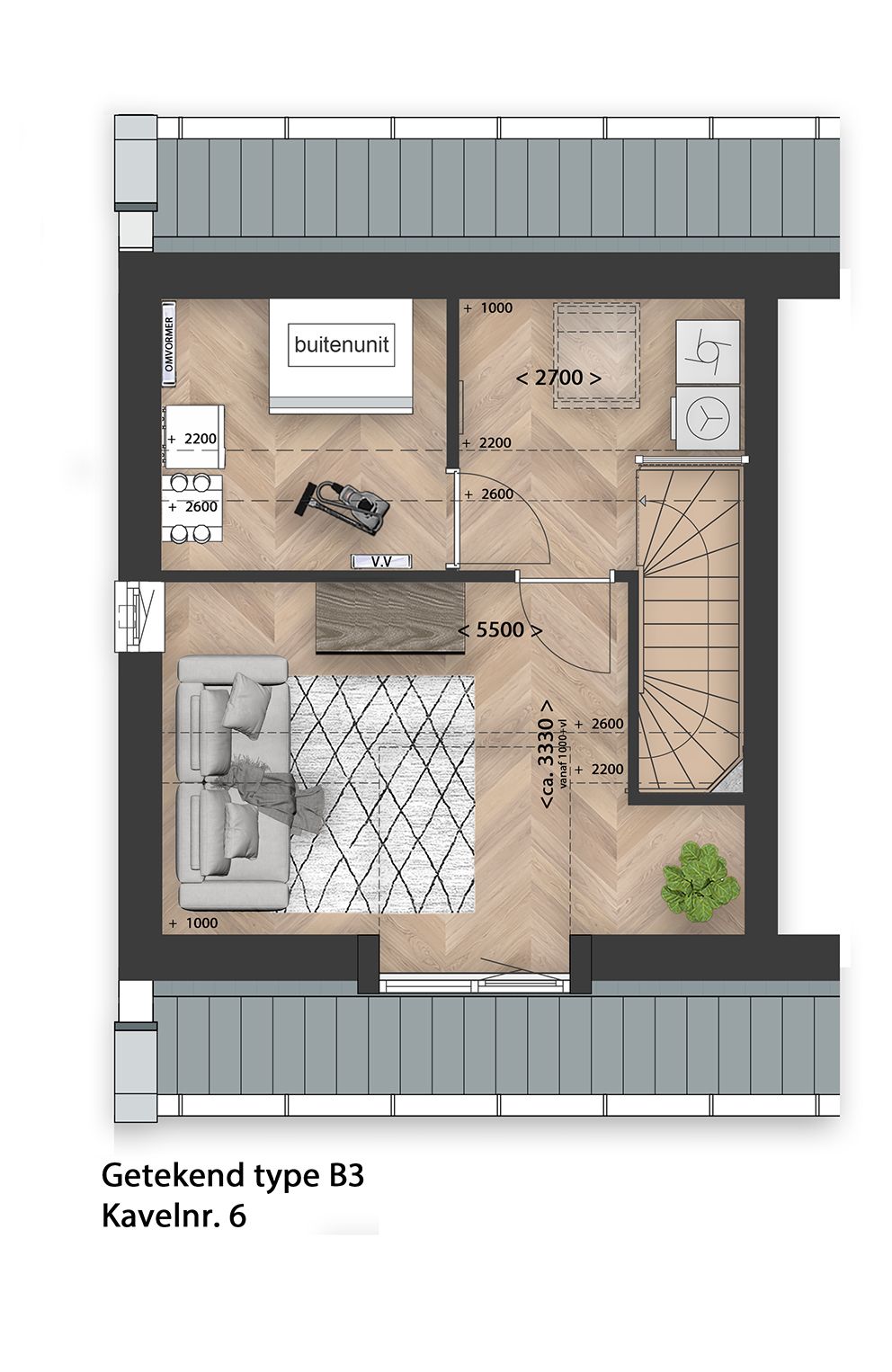 Foto 8 van Rij- en hoekwoningen (Bouwnr. 6)