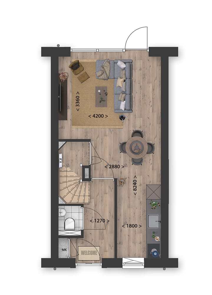 Foto 4 van Rij- en hoekwoningen (Bouwnr. 29)