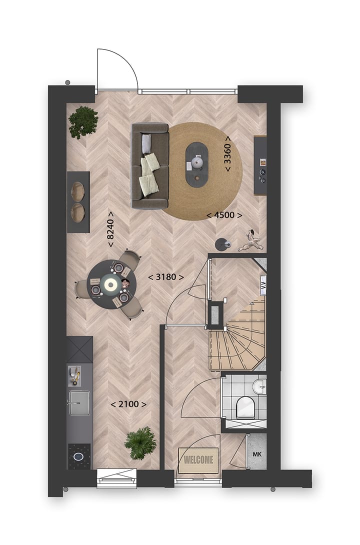 Foto 4 van Rij- en hoekwoningen (Bouwnr. 32)