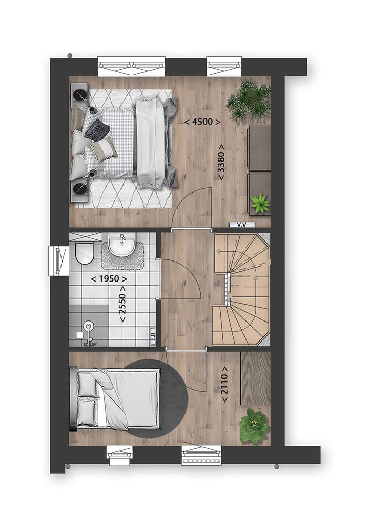 Foto 5 van Rij- en hoekwoningen (Bouwnr. 32)