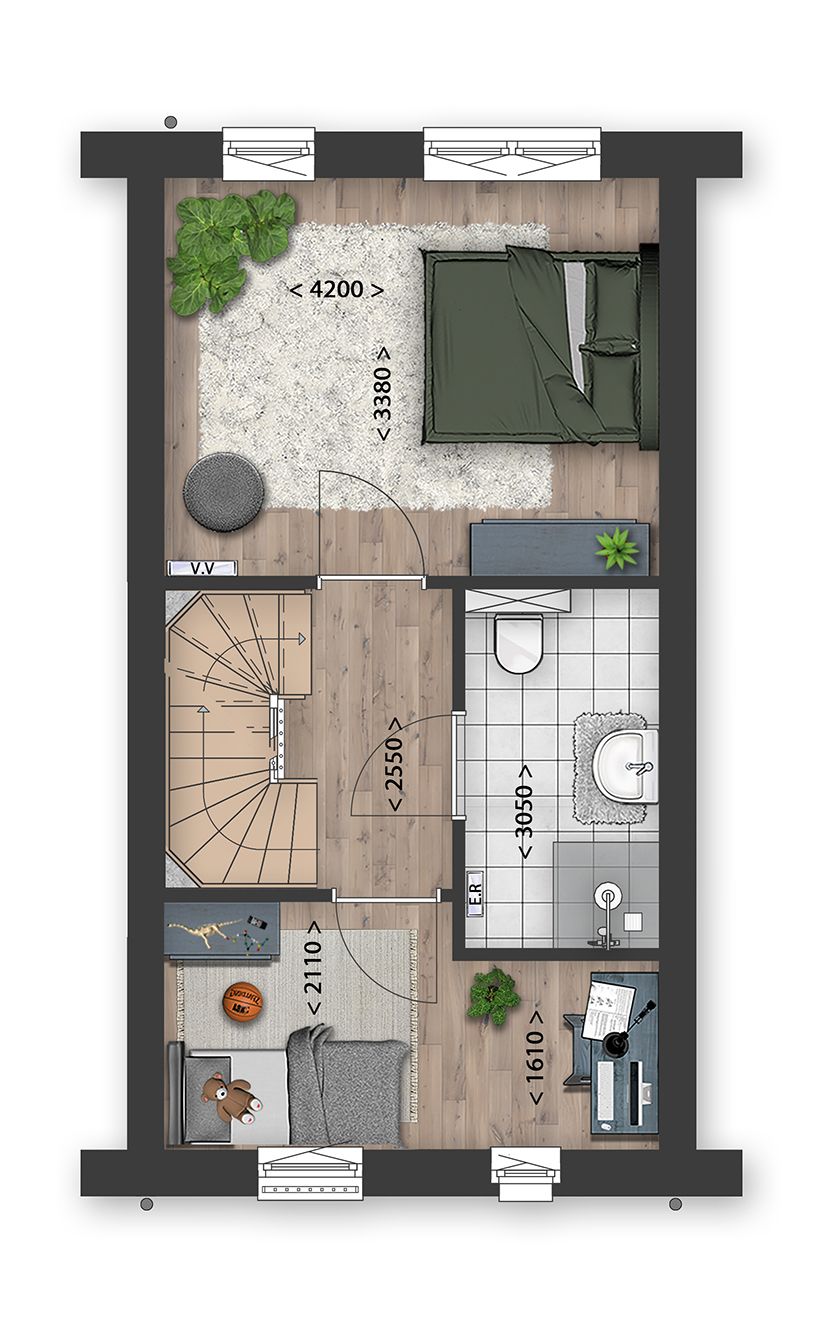 Foto 8 van Rij- en hoekwoningen (Bouwnr. 34)