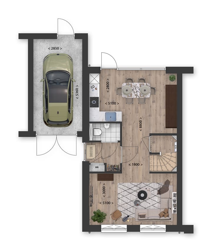 Photo 5 of Twee-onder-een-kapwoningen (Bouwnr. 13)