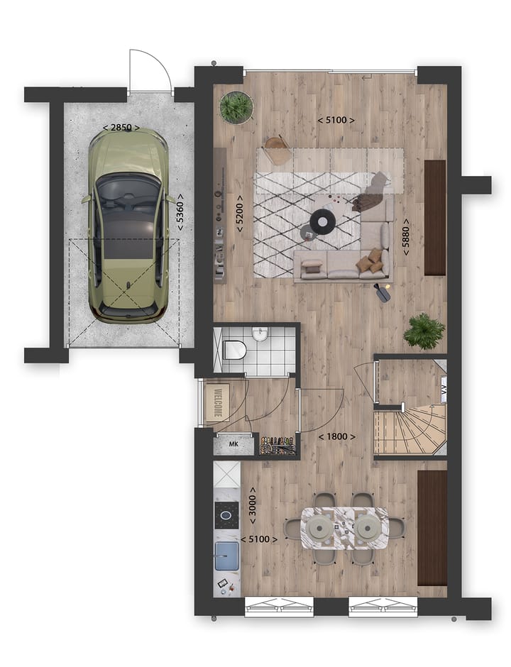 Photo 8 of Twee-onder-een-kapwoningen (Bouwnr. 12)