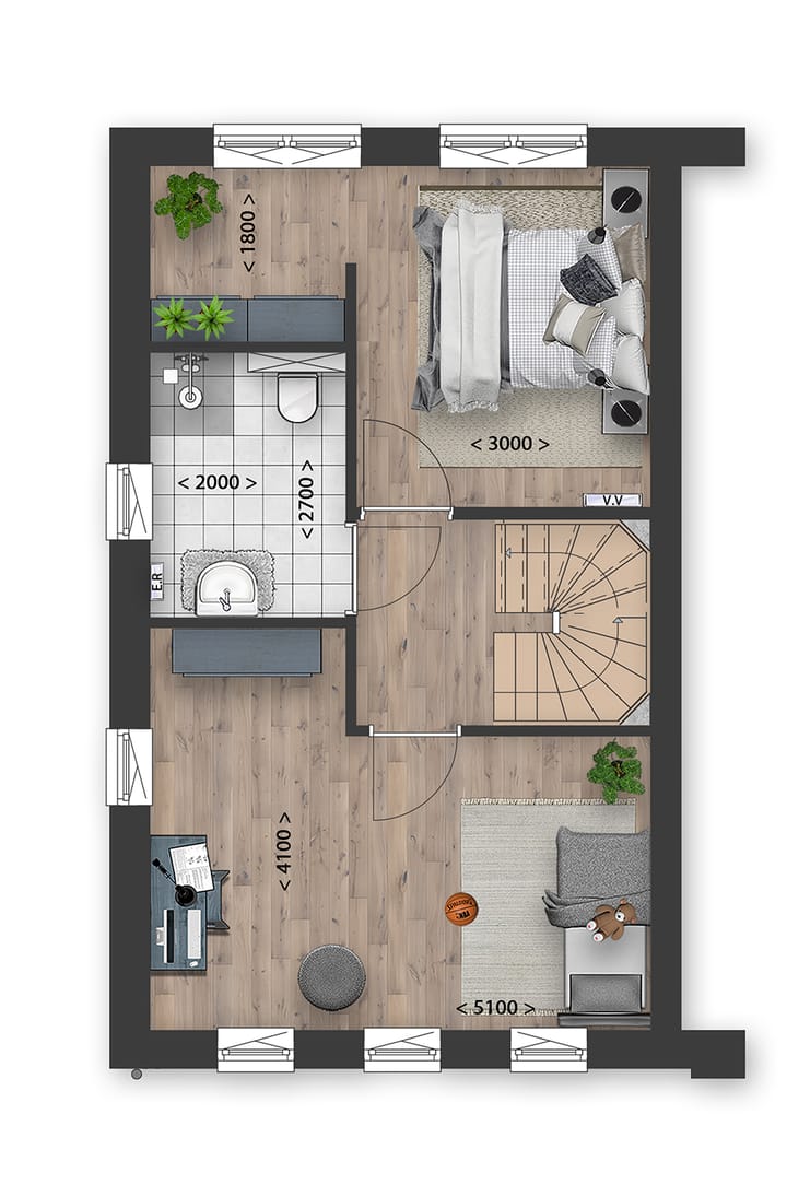 Photo 9 of Twee-onder-een-kapwoningen (Bouwnr. 12)