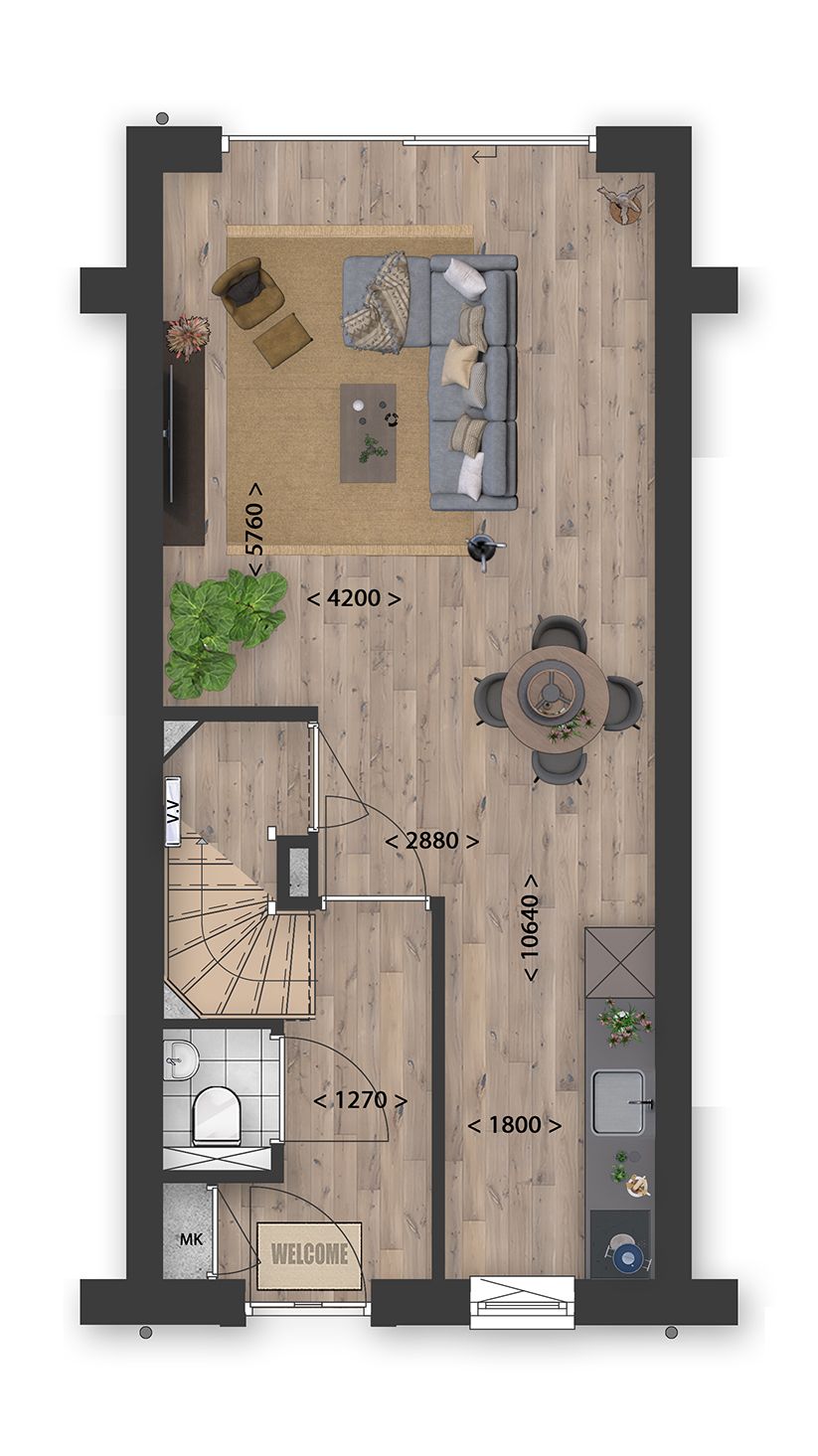 Foto 7 van Rij- en hoekwoningen (Bouwnr. 34)