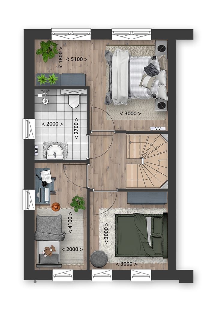 Photo 6 of Twee-onder-een-kapwoningen (Bouwnr. 18)