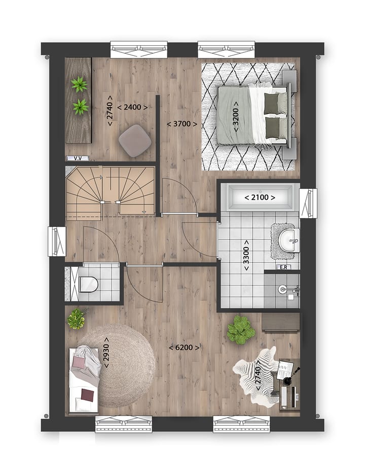 Foto 8 van Vrijstaand/geschakelde woningen (Bouwnr. 14)
