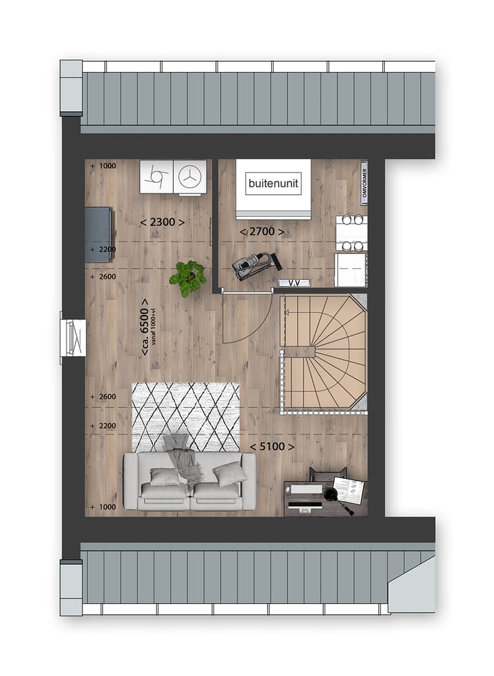 Foto 7 van Twee-onder-een-kapwoningen (Bouwnr. 17)