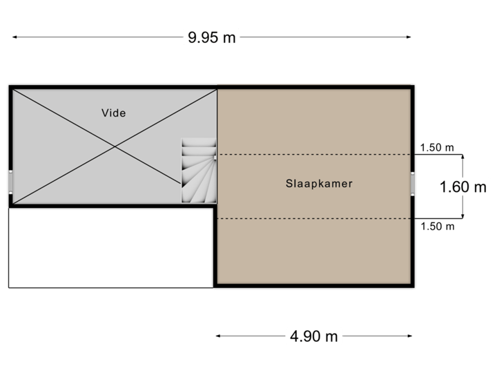 Bijgebouw  verdieping 1