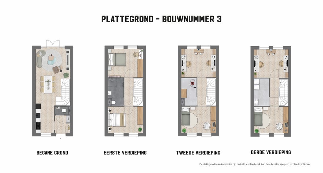 Foto 7 van Vierlaags herenhuis (Bouwnr. 3)