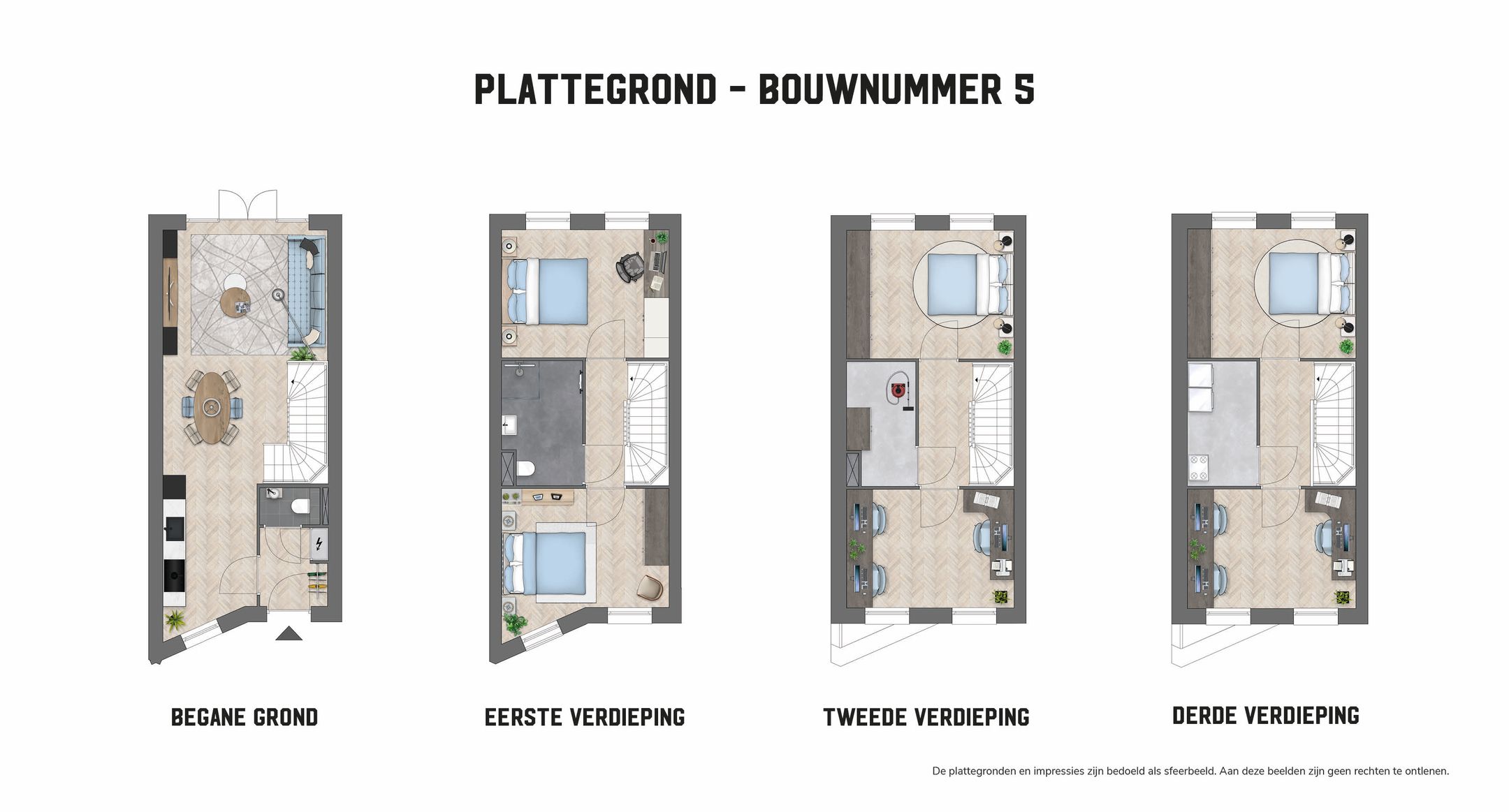 Foto 6 van Vierlaags herenhuis (Bouwnr. 5)