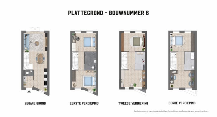 Foto 4 van Vierlaags herenhuis (Bouwnr. 6)