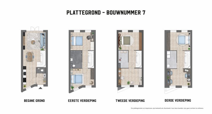 Foto 4 van Vierlaags herenhuis (Bouwnr. 7)