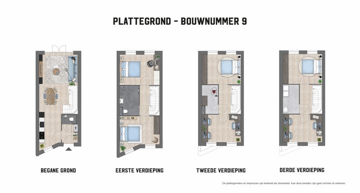 Photo 4 of Vierlaags herenhuis (Bouwnr. 9)