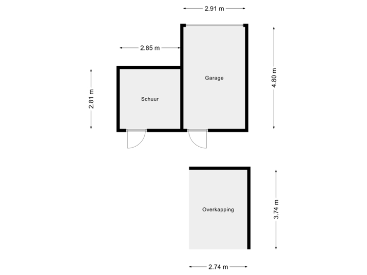Overkapping en garage