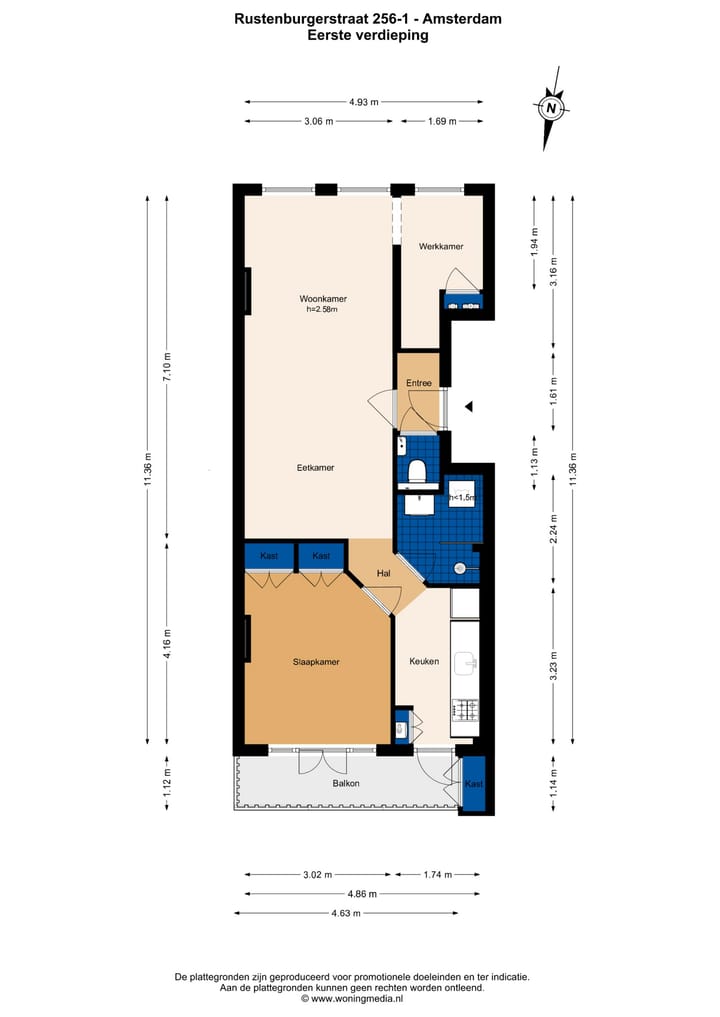 Foto 25 van Rustenburgerstraat 256-1