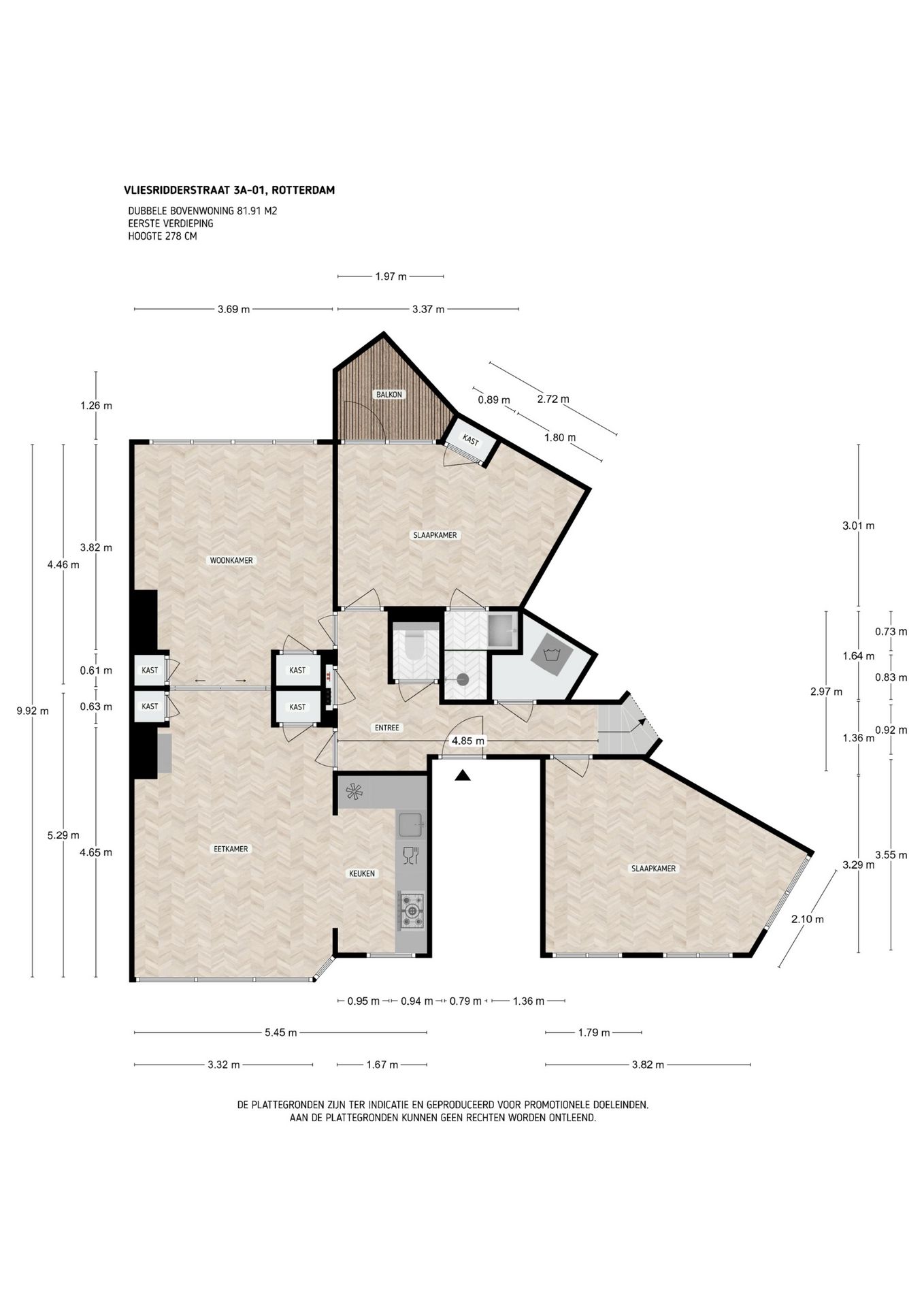 Foto 21 van Vliesridderstraat 3-A01