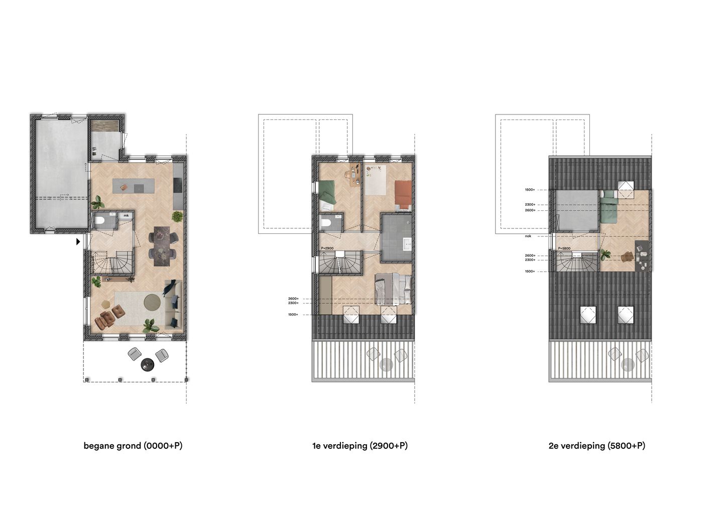 Photo 20 of "Wonen in het park" 2/1 kap woningen (Bouwnr. 1)