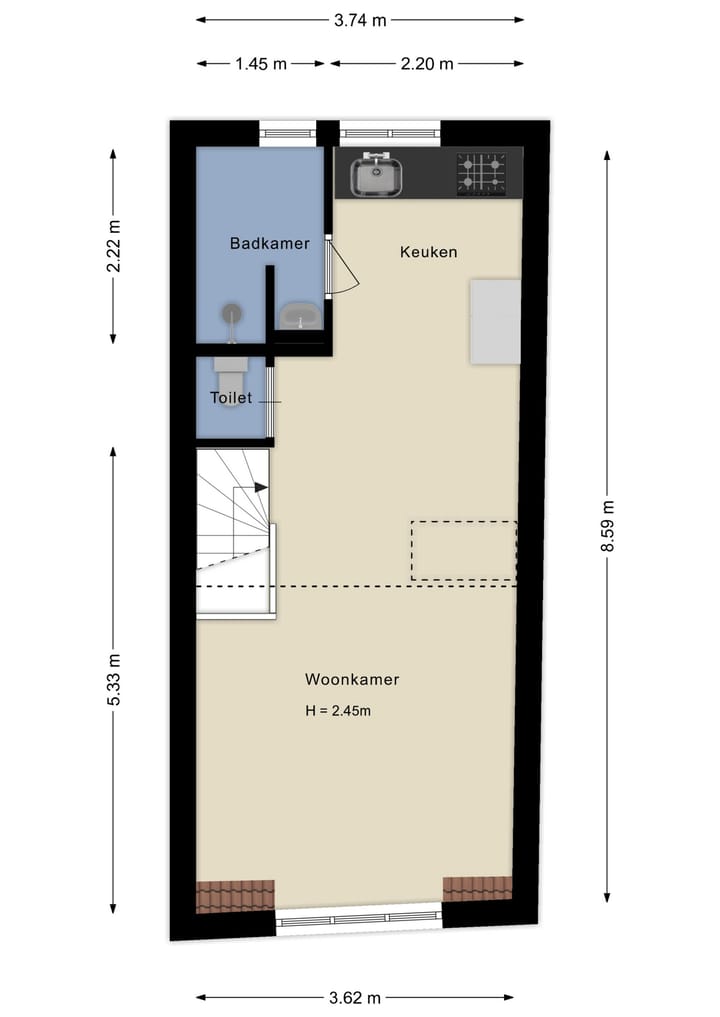 Foto 26 van Willemstraat 26-B