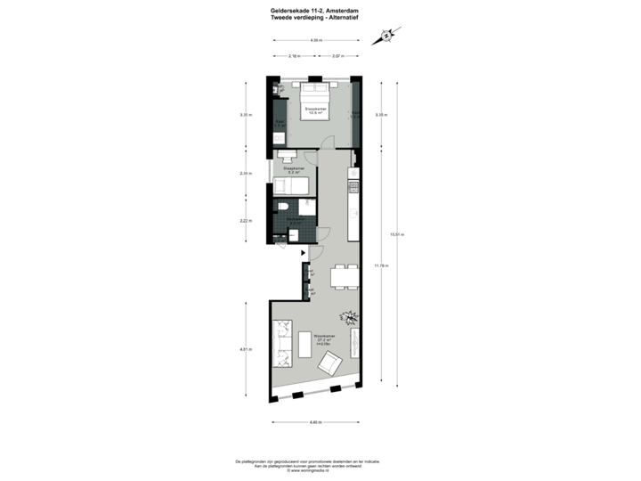 Tweede verdieping - Alternatief