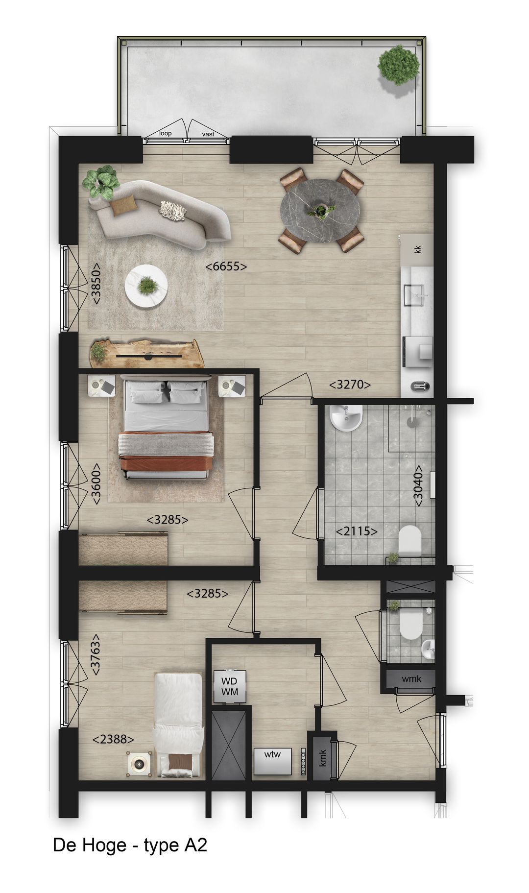 Photo 17 of 3-Kamer appartement (Bouwnr. 1.06)