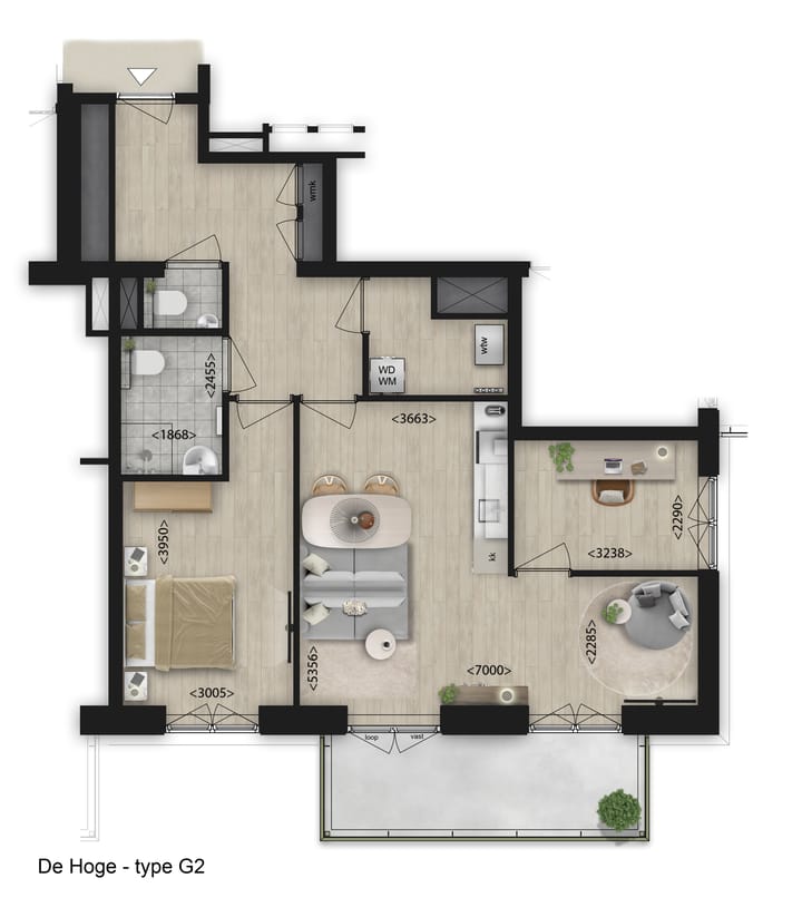 Photo 20 of 3-Kamer appartement (Bouwnr. 1.06)