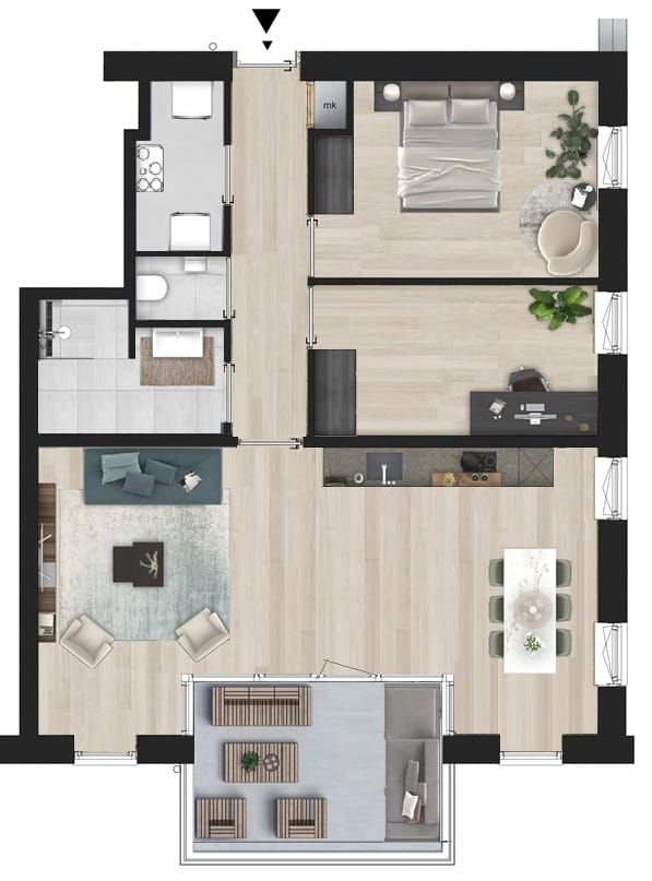 Foto 14 van Zicht op de Drechtdijk (Bouwnr. 3)