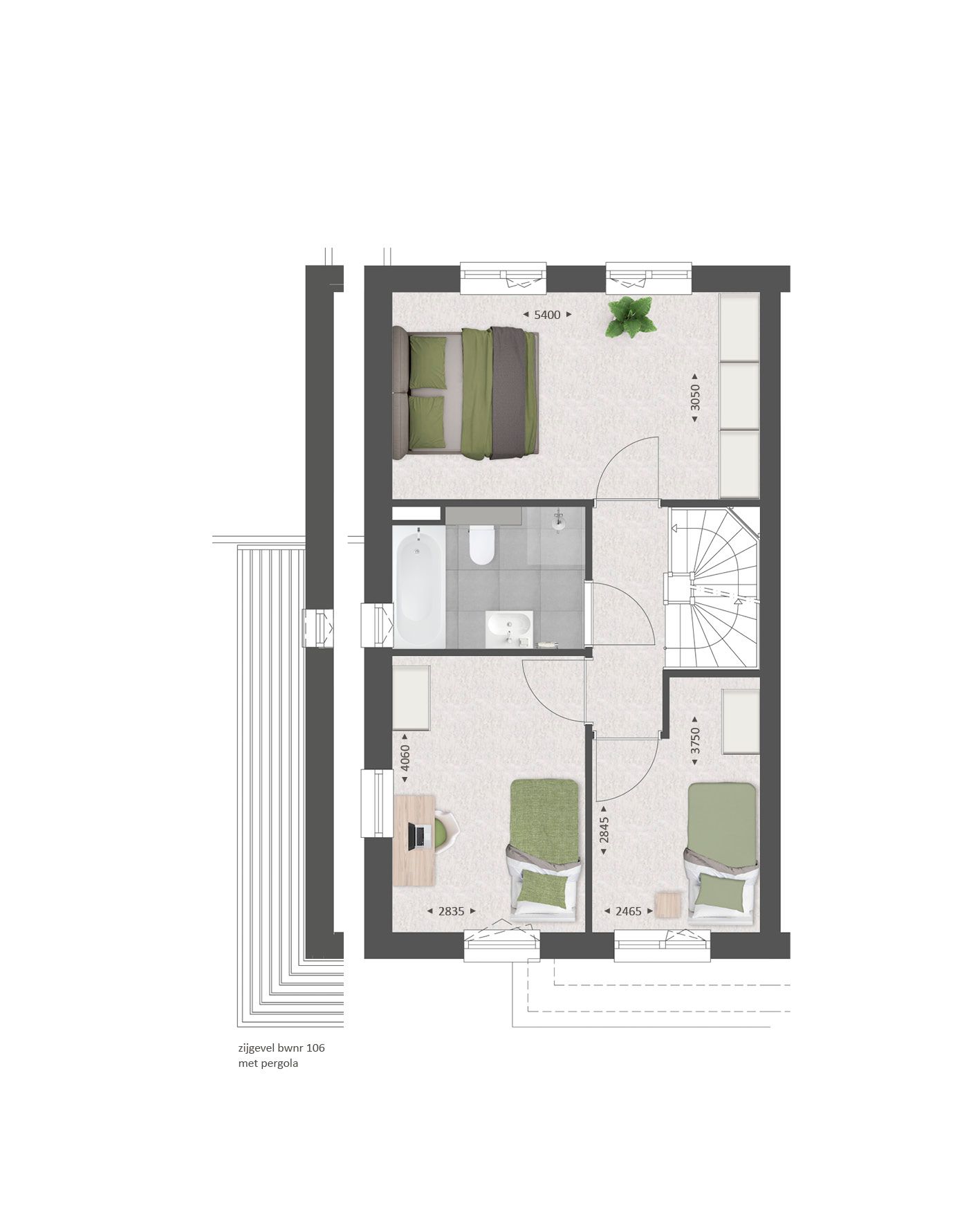 Photo 12 of 108 | Tweekapper | Gehucht Zuid Fase 1 (Bouwnr. 108)