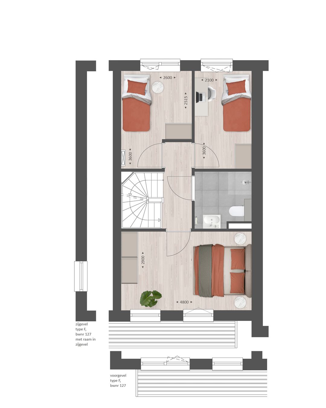 Foto 17 van 128 | Tussenwoning | Gehucht Zuid Fase 1 (Bouwnr. 128)