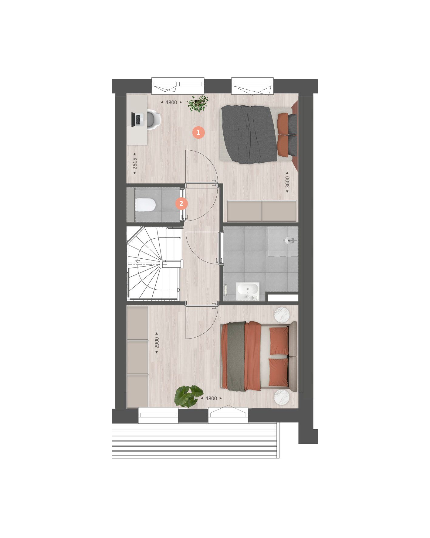 Foto 18 van 128 | Tussenwoning | Gehucht Zuid Fase 1 (Bouwnr. 128)