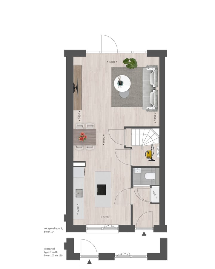 Foto 15 van 104 | Tussenwoning | Gehucht Zuid Fase 1 (Bouwnr. 104)